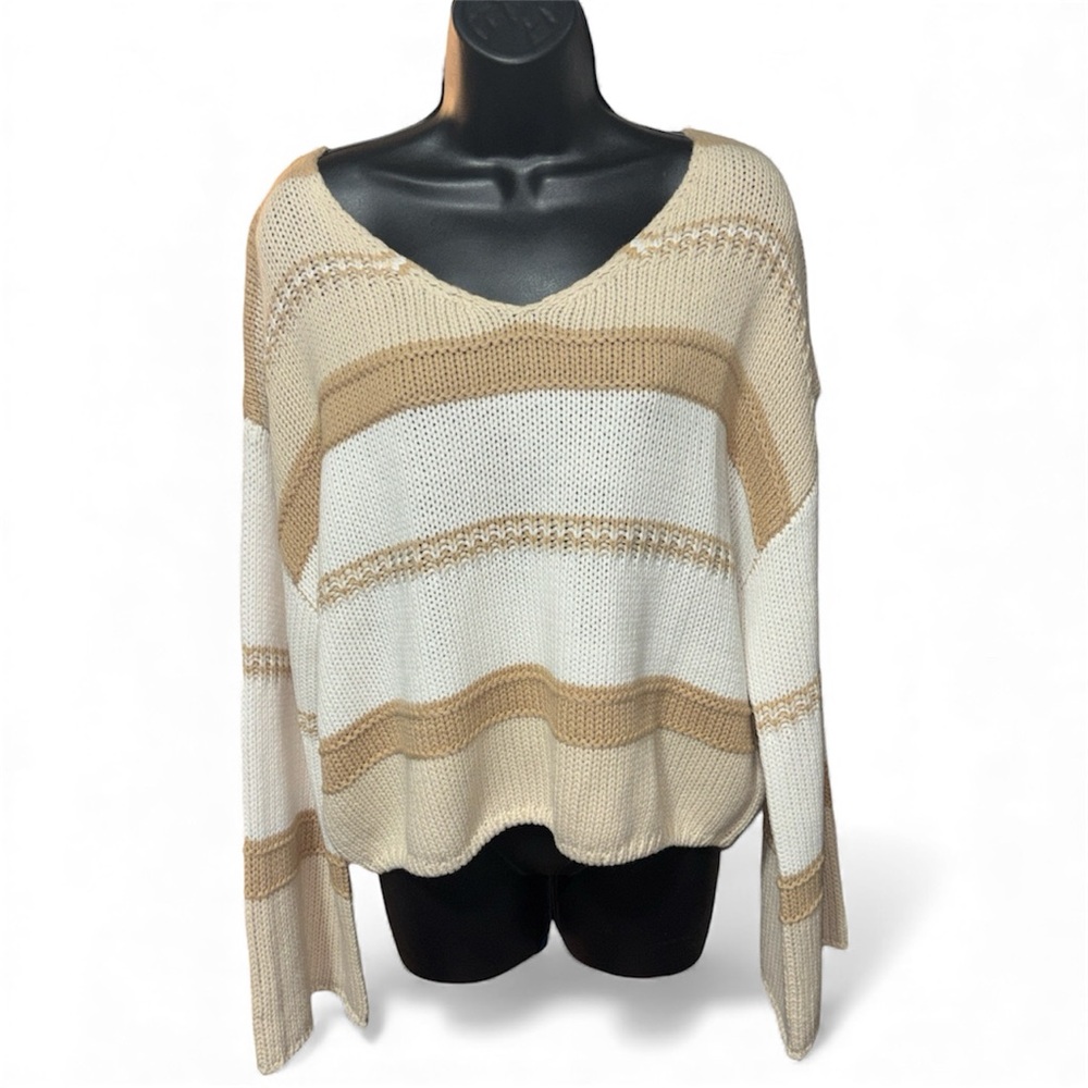 SINCERELY JULES Oversized Striped Knit Sweater - Picture 3 of 6